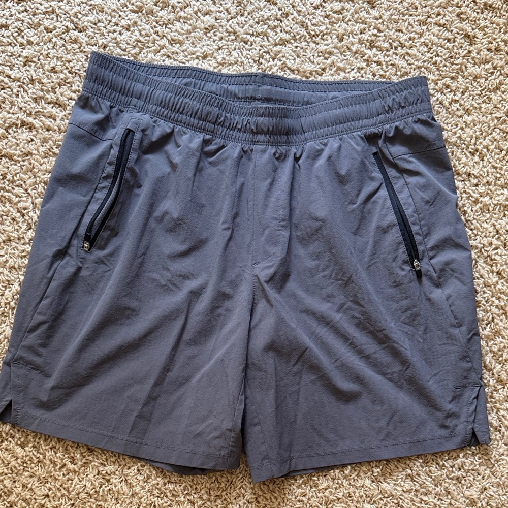 All in Motion Men's Gray Athletic Shorts. M